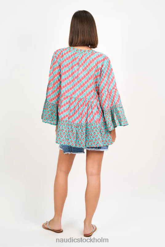 kvinnor Naudic belmont top tulpan & lodhi patch kläder ZN2F6260