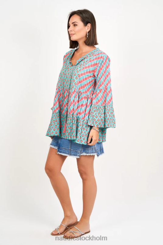 kvinnor Naudic belmont top tulpan & lodhi patch kläder ZN2F6260