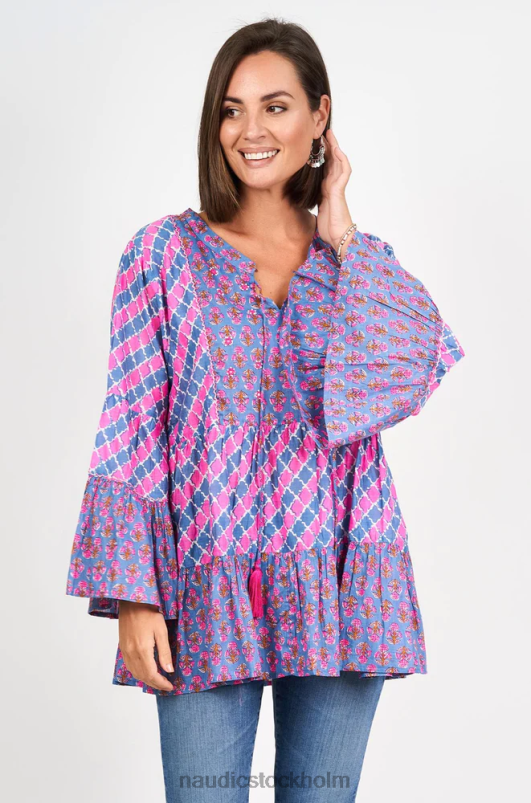 kvinnor Naudic belmont top tulpan & lodhi patch kläder ZN2F6261