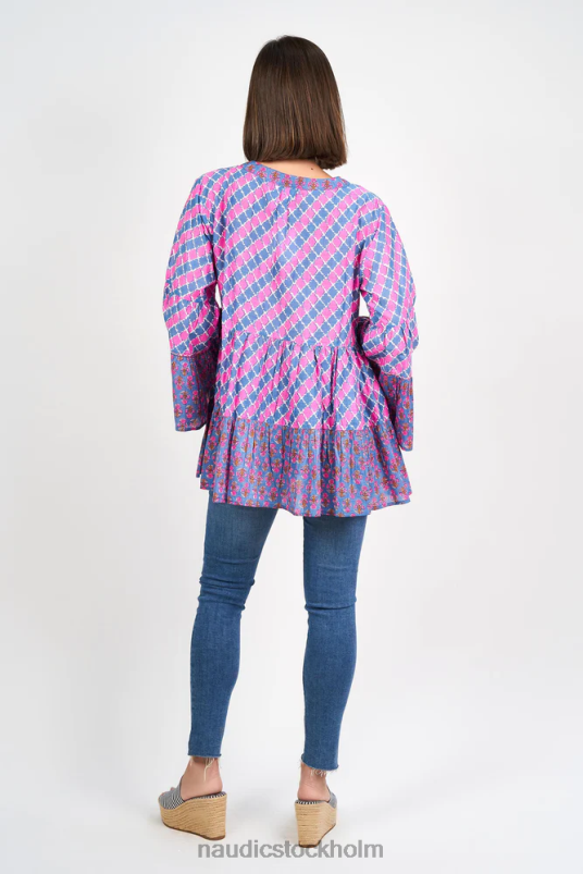 kvinnor Naudic belmont top tulpan & lodhi patch kläder ZN2F6261