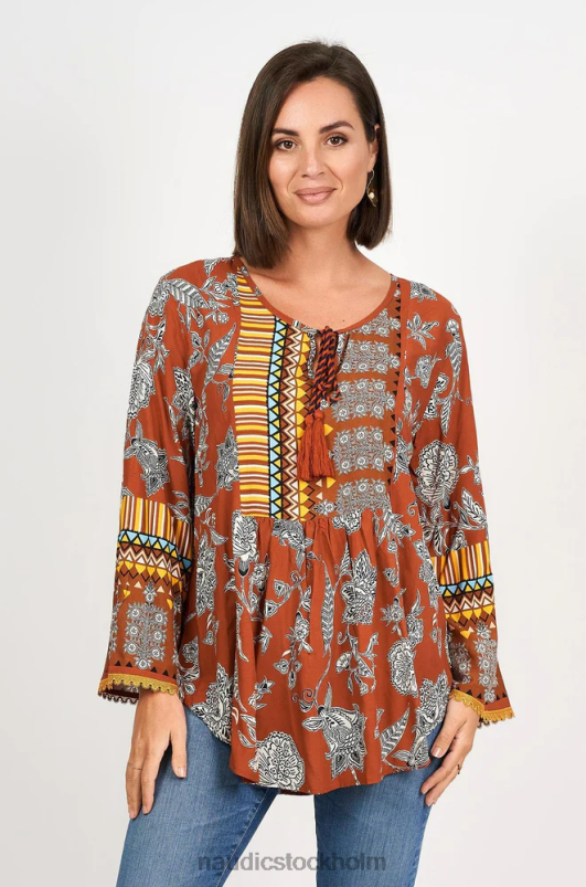 kvinnor Naudic cypriati top aster kläder ZN2F6220