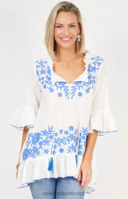kvinnor Naudic hacienda tunika azalea emb kläder ZN2F6250