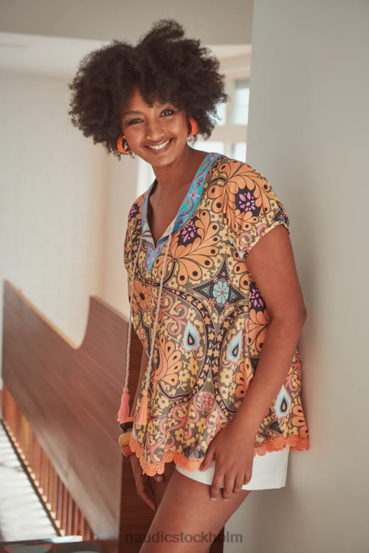 kvinnor Naudic sao paulo top paisley kläder ZN2F6148