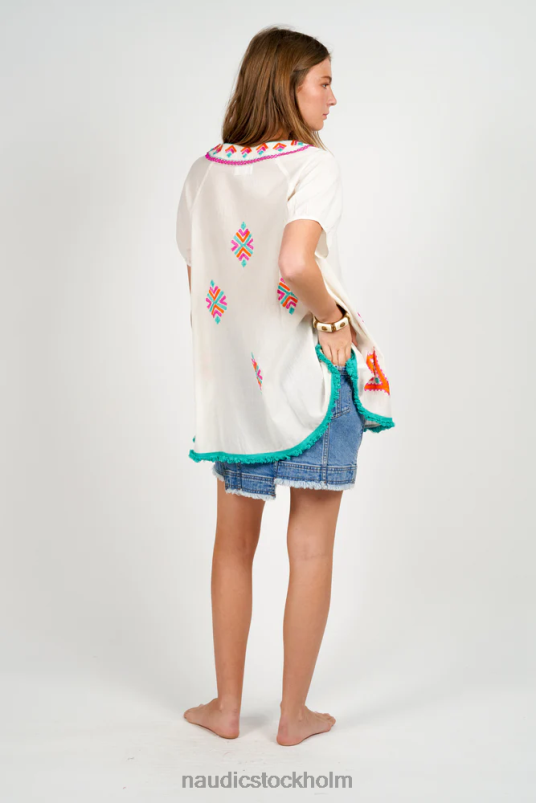 kvinnor Naudic sao paulo topp aztec broderi kläder ZN2F6320