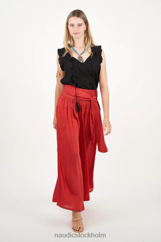 kvinnor Naudic hendrix byxblock scarlet kläder ZN2F6380