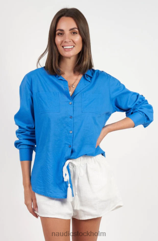 kvinnor Naudic lola kort vit kläder ZN2F6193