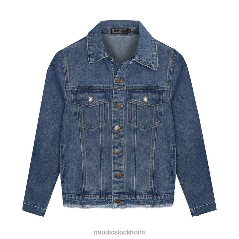 kvinnor Naudic country denim vintage blå jacka kläder ZN2F6259