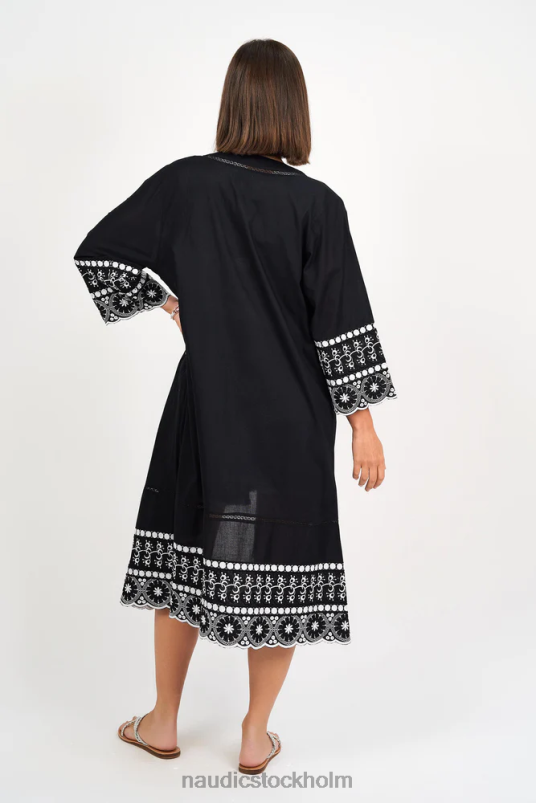 kvinnor Naudic florence jacka daisy schiffli kläder ZN2F6245