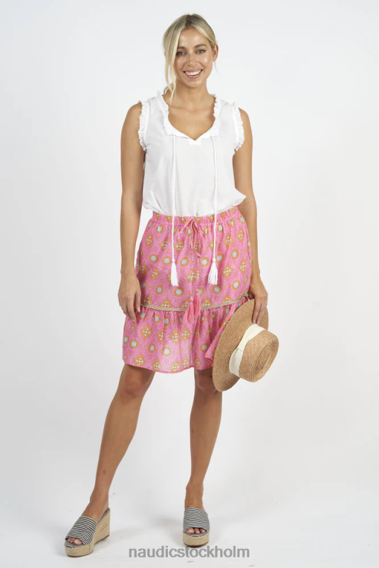 kvinnor Naudic florida kjol bandhani kläder ZN2F6308