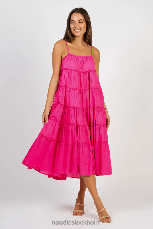 kvinnor Naudic hip hop klänning varm rosa kläder ZN2F6101