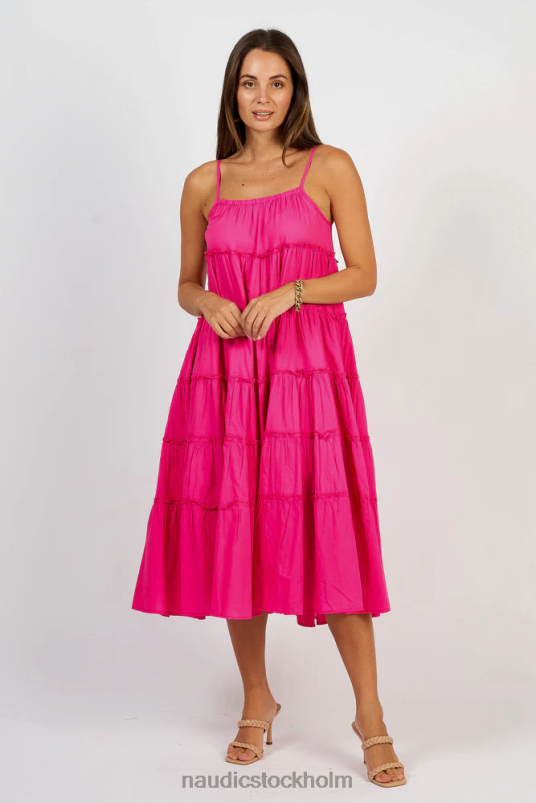 kvinnor Naudic hip hop klänning varm rosa kläder ZN2F6101