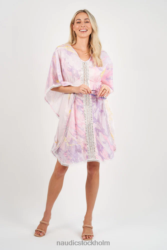 kvinnor Naudic kaftan klänning marmor kläder ZN2F6274