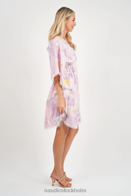kvinnor Naudic kaftan klänning marmor kläder ZN2F6274