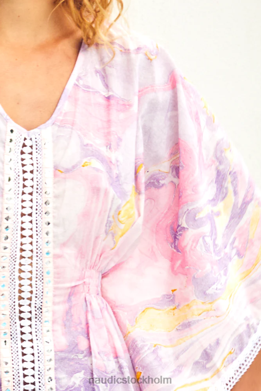 kvinnor Naudic kaftan klänning marmor kläder ZN2F6274