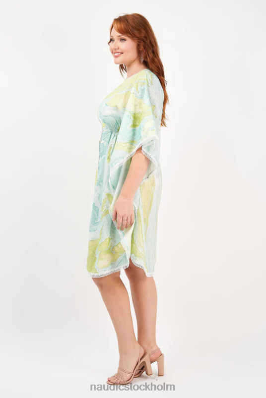 kvinnor Naudic kaftan klänning marmor kläder ZN2F6277