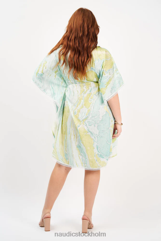 kvinnor Naudic kaftan klänning marmor kläder ZN2F6277