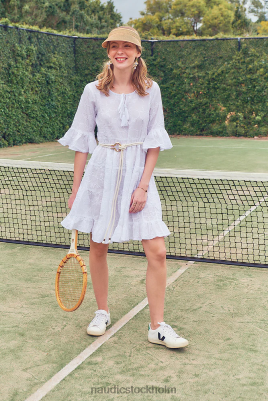 kvinnor Naudic libra klänning chantilly schiffli kläder ZN2F671