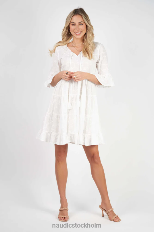 kvinnor Naudic libra klänning chantilly schiffli kläder ZN2F671