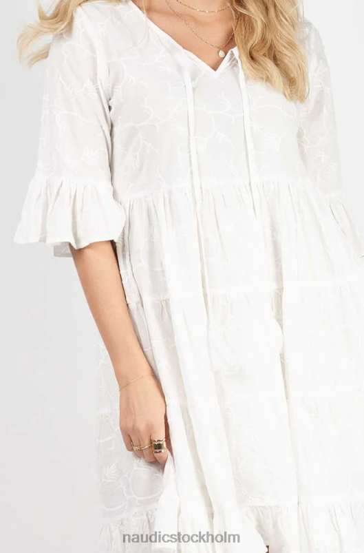 kvinnor Naudic libra klänning chantilly schiffli kläder ZN2F671