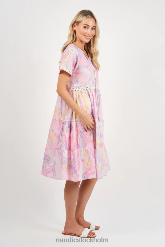 kvinnor Naudic libra klänning marmor kläder ZN2F6273