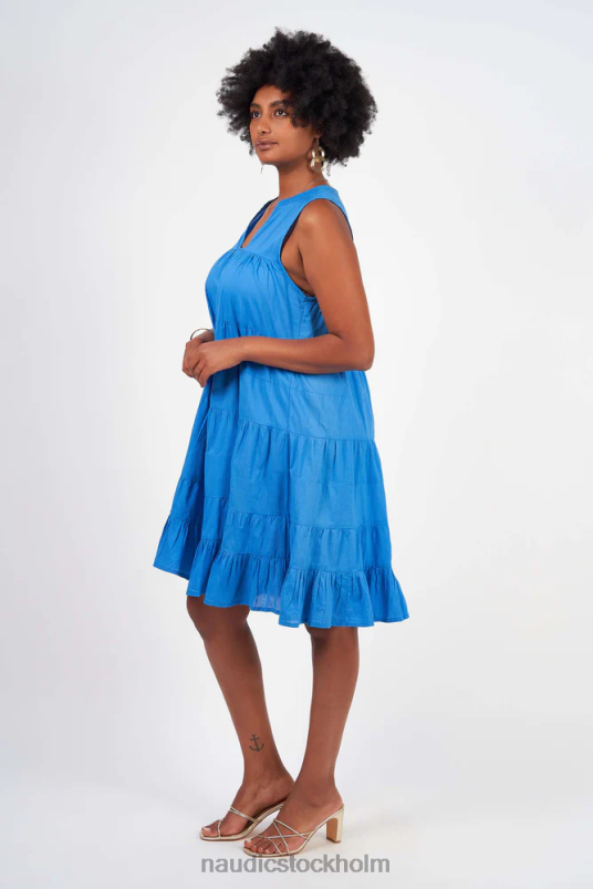 kvinnor Naudic lulu klänning blåklint kläder ZN2F6206