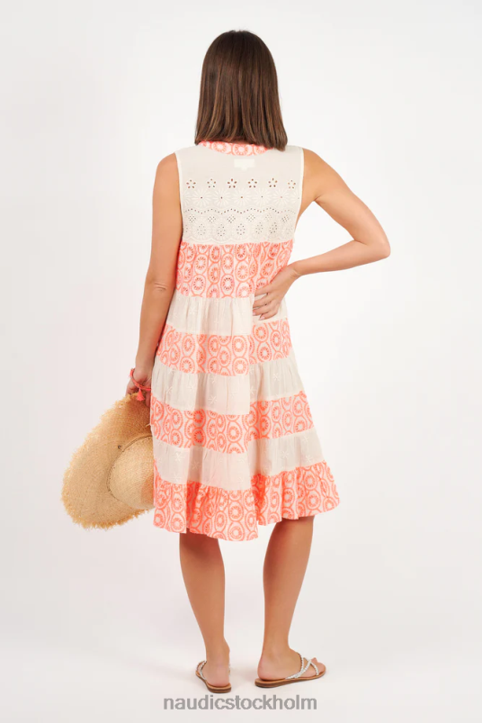 kvinnor Naudic lulu klänning eva broderie kläder ZN2F614