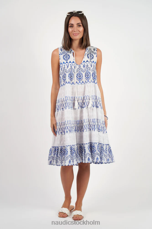 kvinnor Naudic lulu klänning viva broderie kläder ZN2F613