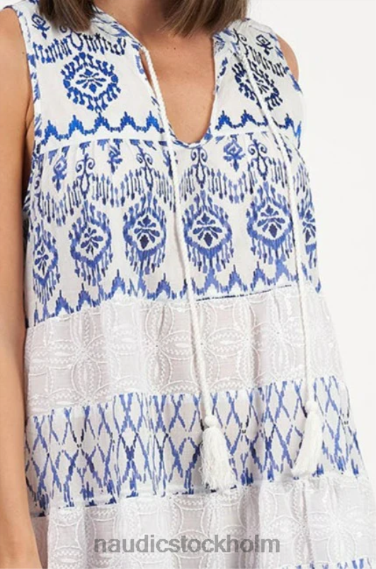 kvinnor Naudic lulu klänning viva broderie kläder ZN2F613