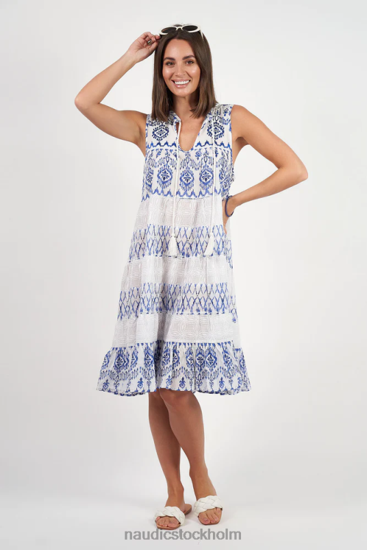 kvinnor Naudic lulu klänning viva broderie kläder ZN2F613