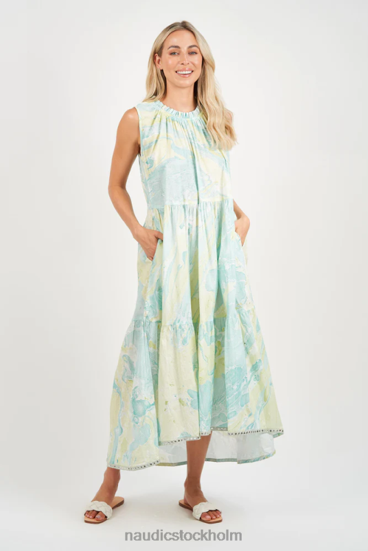 kvinnor Naudic mabel klänning marmor kläder ZN2F6276