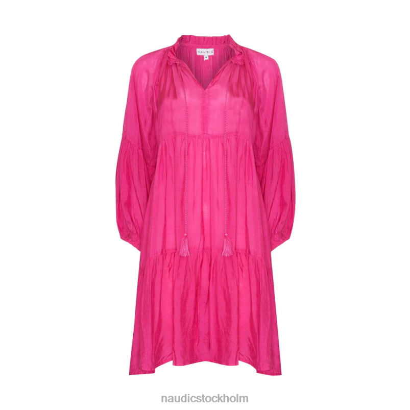 kvinnor Naudic molly klänning varm rosa kläder ZN2F6109