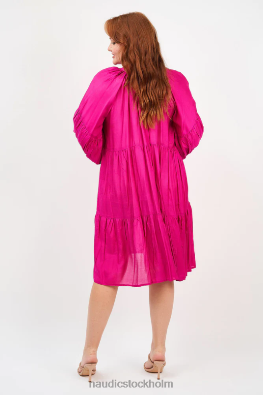 kvinnor Naudic molly klänning varm rosa kläder ZN2F6109