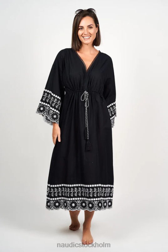 kvinnor Naudic rio klänning daisy schiffli kläder ZN2F6246