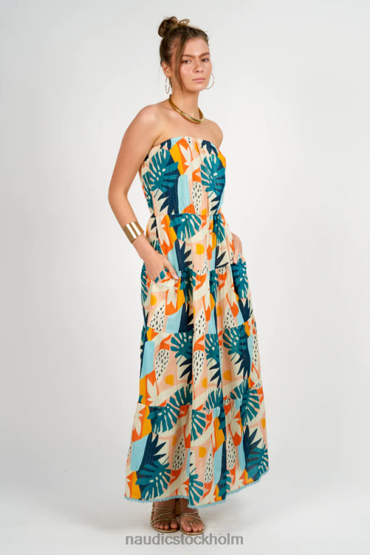 kvinnor Naudic sandig klänning cuba kläder ZN2F6317