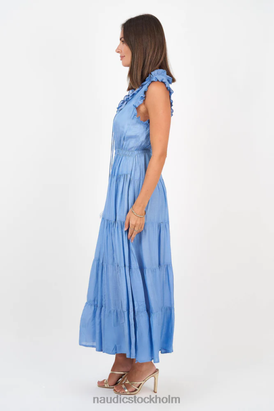 kvinnor Naudic sophia klänning blåklint kläder ZN2F6119