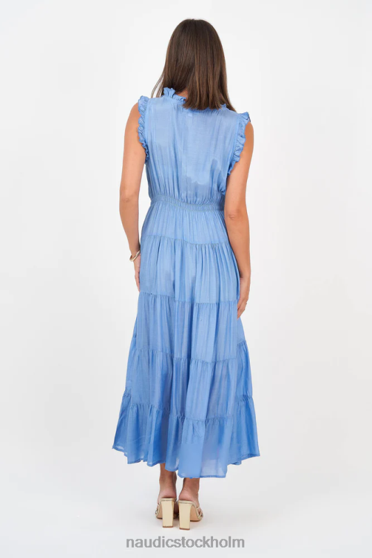 kvinnor Naudic sophia klänning blåklint kläder ZN2F6119