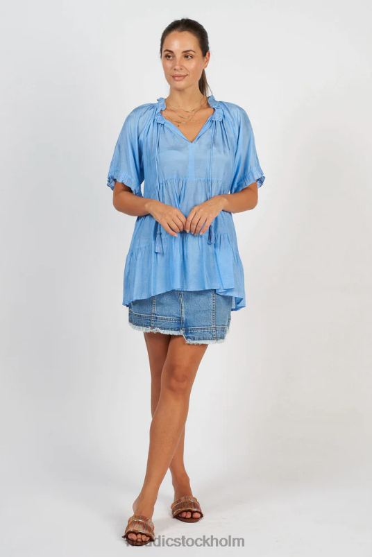 kvinnor Naudic matilda kortärmad blåklint kläder ZN2F6176