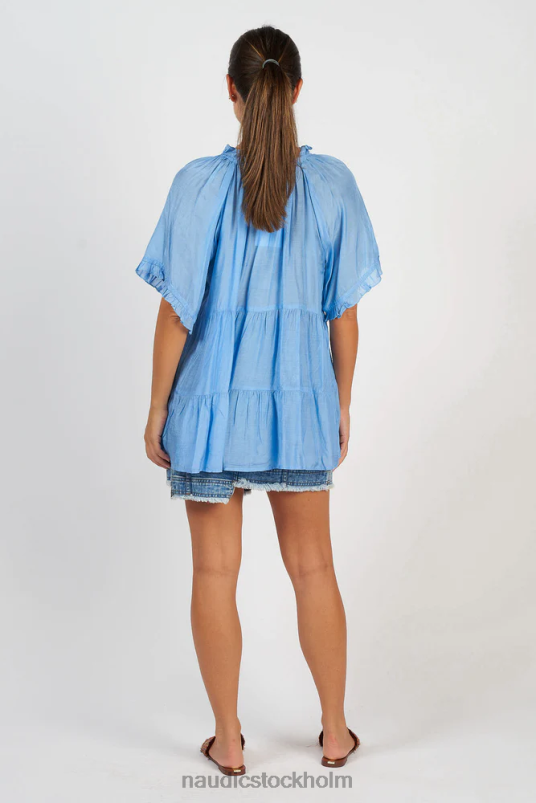 kvinnor Naudic matilda kortärmad blåklint kläder ZN2F6176