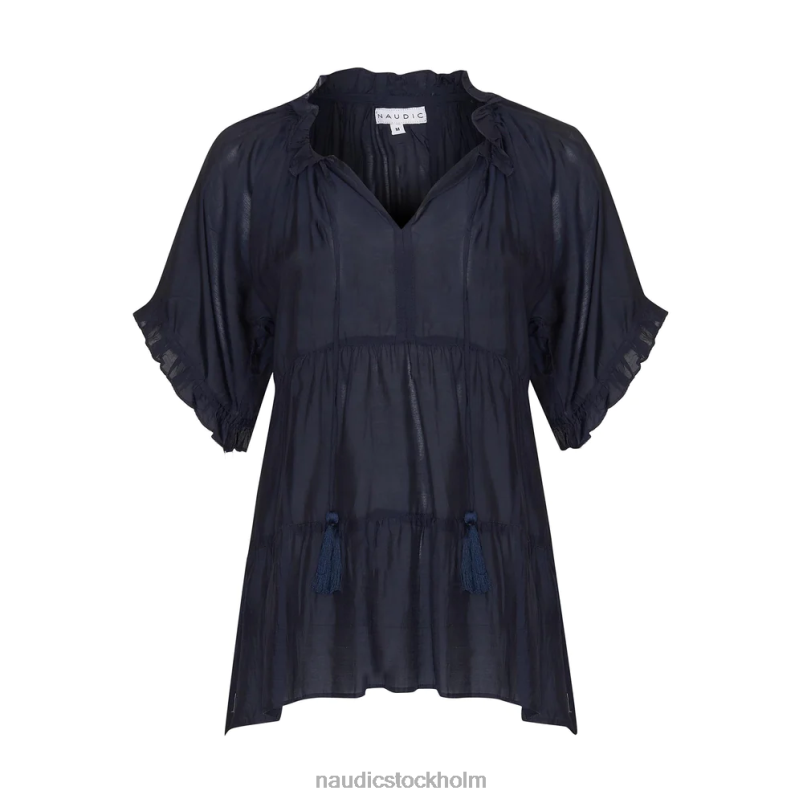 kvinnor Naudic matilda kortärmad marinblå kläder ZN2F6180