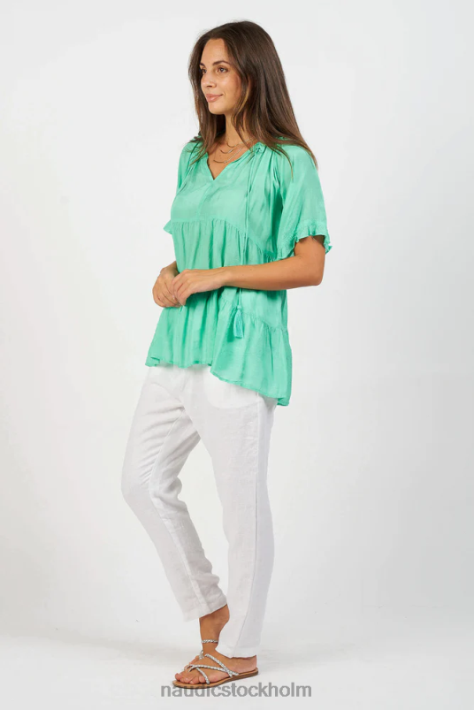 kvinnor Naudic matilda kortärmad smaragd kläder ZN2F6178