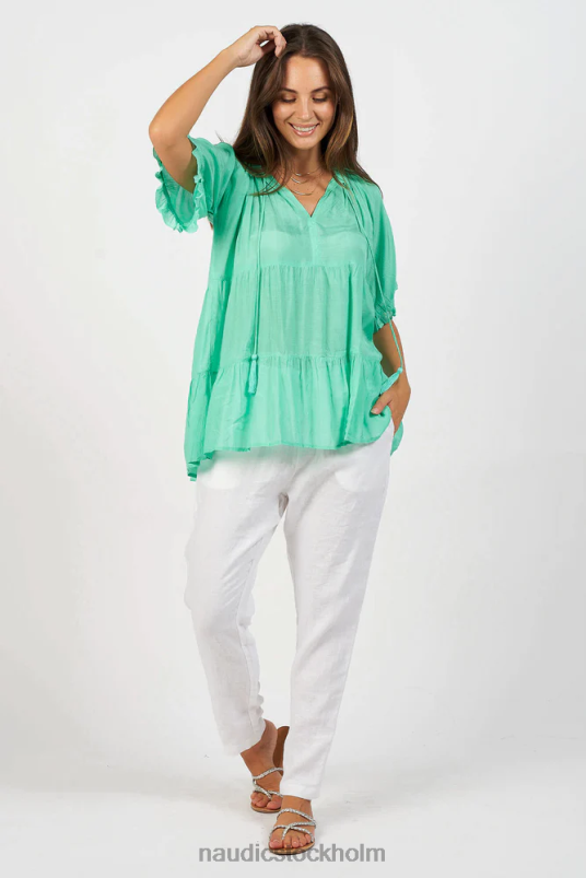 kvinnor Naudic matilda kortärmad smaragd kläder ZN2F6178