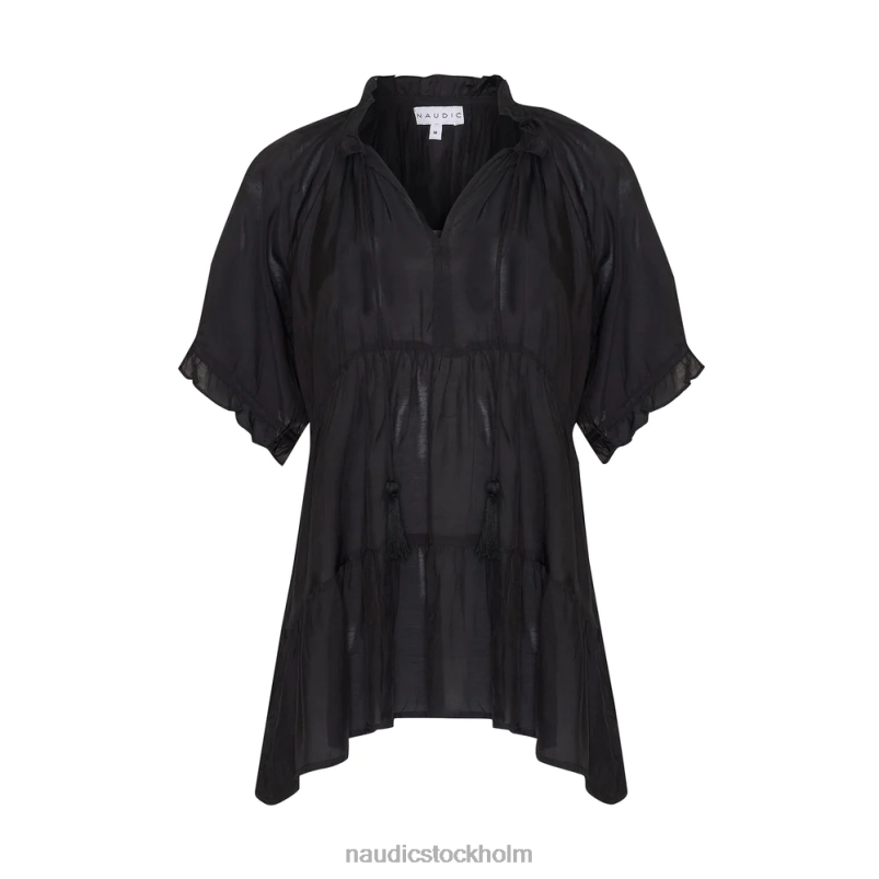 kvinnor Naudic matilda kortärmad svart kläder ZN2F6182