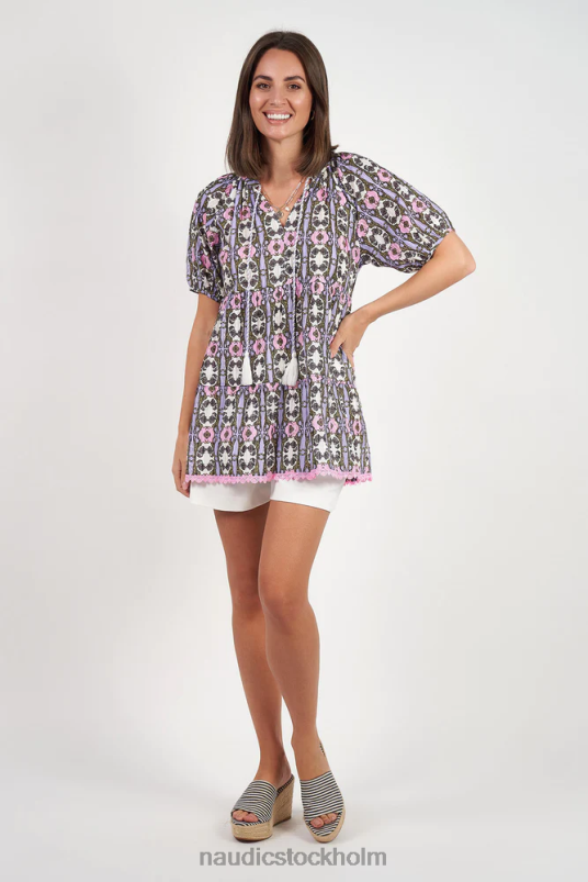 kvinnor Naudic matilda kortärmad topp oxford kläder ZN2F6150