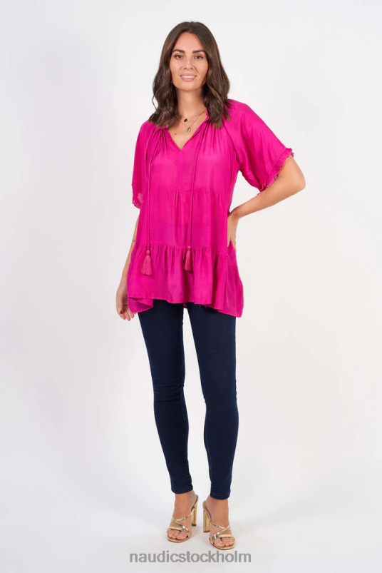 kvinnor Naudic matilda kortärmad varm rosa kläder ZN2F6174