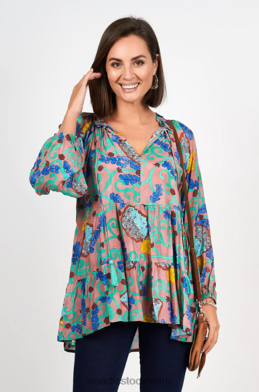 kvinnor Naudic matilda långärmad topp mira kläder ZN2F6222