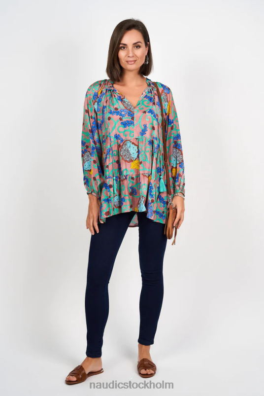 kvinnor Naudic matilda långärmad topp mira kläder ZN2F6222