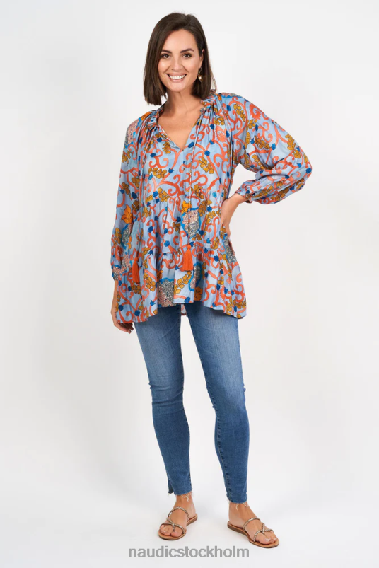 kvinnor Naudic matilda långärmad topp mira kläder ZN2F6224