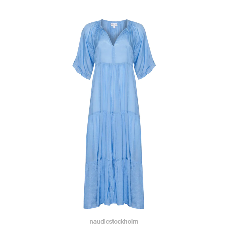 kvinnor Naudic amisha kortärmad maxi blåklint kläder ZN2F6113