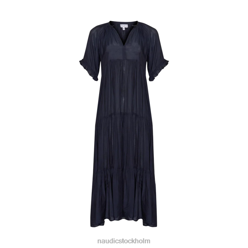 kvinnor Naudic amisha kortärmad maxi marinblå kläder ZN2F6111