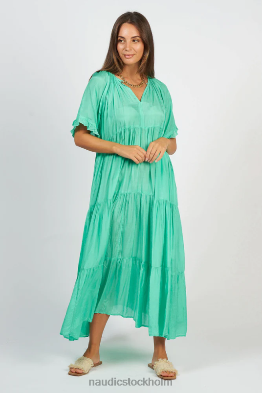 kvinnor Naudic amisha kortärmad maxi smaragd kläder ZN2F6110